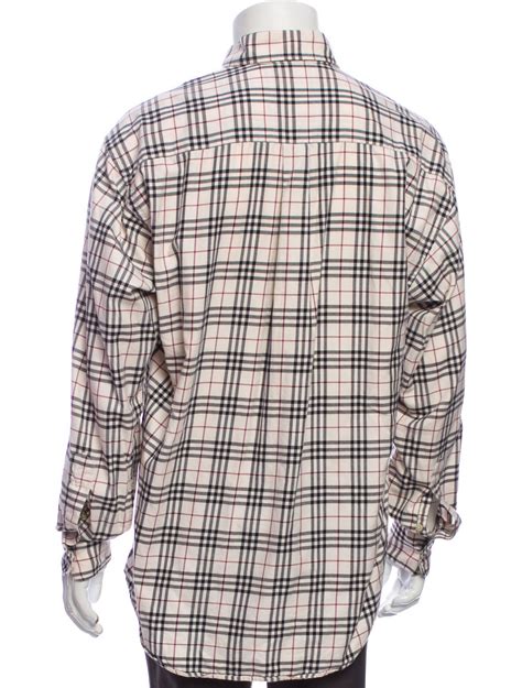 burberry brit charcoal plaid cotton button down long sleeve shirt|burberry long sleeve shirts.